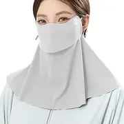 [Generic] Sun Face Mask for Women, UV Protection Mask UPF50+ Neck Gaiter, Versatile Cycling Face Covering Wrap with Breathable Fabric for Backpacking Climbing Walking