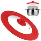 Silicone Rim Pot Clever Lid Skillet Pan Cover Kitchen Utensils
