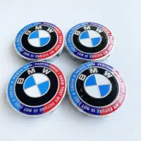 在飛比找蝦皮購物優惠-BMW 4 件/套 68 毫米寶馬車輪中心蓋輪轂蓋徽章標誌輪