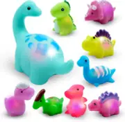 9PCS Light up Bath Toys for Baby, Toddler Colourful LED Bath Toys, Bathtime Floa