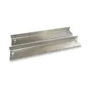 2pc Crossray Stainless Steel Side Brackets for 2 & 4 Burner In-Built BBQ Silver