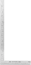 Stainless Steel Right Angle Ruler, 90 Degree Square Tool, L Shape Rulers Framing Tools Metal Measurement Layout Template Tool for Carpenters (300mm*150mm)