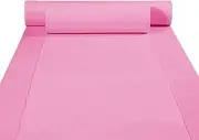 Aisle Runner Carpet, Pink Wedding Aisle Runner Carpet 2mm Thickness Walkway Runner Stairway Rug Mat for Party Decoration Prom Business Outdoor Reception Rug Cuttable Exhibition Hallway Carpet Roll