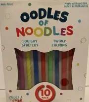 New Sensory Textured Stretchy Strings 10 Pack Calming Sensory Twirly Dangly