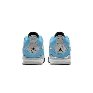 【NIKE 耐吉】Air Jordan 4 Retro University Blue 大學藍 小童鞋 BQ7670-400