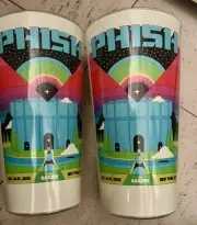 PHISH CUP COLLECTIBLE SET 2 NYE MSG NYC 2023 RYAN MILLER ART NEW YEARS RUN LE