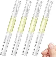 4Pcs Cuticle Oil Pen, 2ml Nail Growth Oil Pen Professional Manicure and Pedicure Set Accessory for Moisturize, Strengthen, Brighten Nails Care