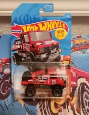 Hot Wheels New For 2019 HW Hot Trucks #7 Mercedes-Benz Unimog 1300 Red w/ BLs