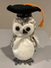 TY BEANIE BABIES RETIRED WISER THE OWL 1999 CLASS OF 99