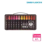 【SIMBALION 雄獅文具】36色 毛毛獸彩色筆 6入(交換禮物 開學季 美術用品)