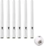 Dual Band WiFi 2.4GHz 5GHz 5.8GHz 3dBi MIMO RP-SMA Male Antenna for WiFi Router Signal Booster Repeater Wireless Network Card USB Adapter Security IP Camera Video Surveillance Monitor - 6Pack