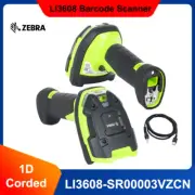 Zebra LI3608-SR00003VZCN Handheld 1D Imager Barcode Scanner Kit with USB Cable