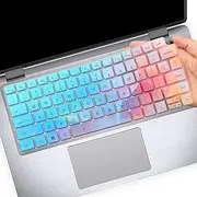 Colorful Keyboard Cover Skin for Dell Latitude 14" 7450 7440 7430 7420 7410, Dell Latitude 3450 3440 5450 5440 5431 5430 5420, Latitude 9420 9430, Latitude 16 7650 7640, Latitude 15.6 7520 9510 9520