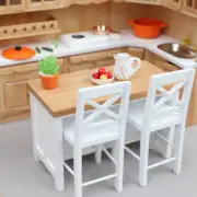 1Set 1:12 Dollhouse Miniature Dining Table Chair Bar Counter Furniture Decor -dm