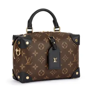 【Louis Vuitton 路易威登】M45571 限量經典PETITE MALLE SOUPLE行李箱手提/斜背包(全新展示品-棕色)