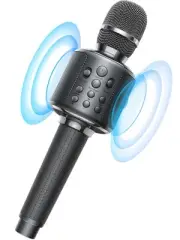 Wireless Bluetooth Karaoke Microphone, Built-in Loud Speaker for 10H Playback...
