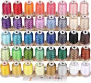 40 Colors Polyester Machine Embroidery Thread Kit 500M