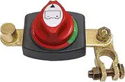 Top Post Battery Disconnect Switch, Waterproof Heavy Duty Battery Shut Off Isolator for RV Car Boat ATV, Negative On/Off, Universal Fit, Top Post Disconnect Switch