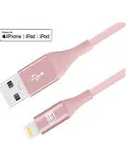 LAX Gadgets Apple Mfi Certified 4Ft Rose Slim Lightning Cables