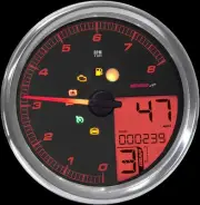Koso Chrome Electronic Speedometer Tachometer for Softail Springer Classic 05-07