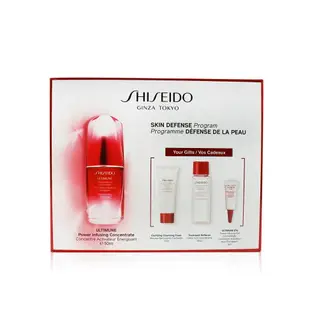 資生堂 Shiseido - Skin Defense Program 套裝: Ultimune Power Inffusion Concentrate 50ml +潔面泡沫15ml +軟化劑30ml +眼部濃縮液3ml