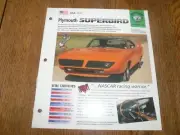 1970 Plymouth Superbird UNIQUE IMP BROCHURE