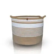 XXXL Laundry Basket Organization and Storage Hamper Laundry Brown & White - B