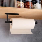 Paper Towel Holder under Cabinet, Kitchen Towel Rack Wall Mounted Paper Roll Dis
