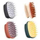 Silicone Hair Scalp Massager Shampoo Brush Shower Comb Exfoliate Remove Dandr MJ