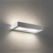 BF-8284 G9 Indoor Wall Light 2Lt in Raw Ceramic w/ Frost Glass