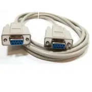 25ft DB9pin Female~F/F Null Modem Crossover / Null wired,Serial RS232 Cable Cord