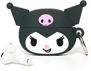 [iFace] AirPods Pro 2 Case [Hello Kitty and Friends] Compatible with AirPods 2nd Gen Pro - Cute Silicone Protective Cover [Carabiner Clip Included] [Wireless Charging Compatible] – Kuromi