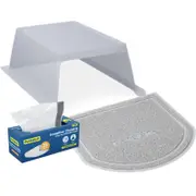 PetSafe ScoopFree Clumping Self-Cleaning Litter Box Hood and Accessory Bundle.