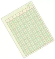 8 Column Ledger, Columnar Analysis Pad, 8.5"x11", 100 Pages, 3 Hole Punch for Da