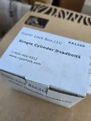 Roper Lock Box Single Cylinder Brass Dead Bolt KA1200