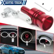 Universal Turbo Sound Exhaust Muffler Pipe Whistle Car Oversize Roar Maker Red (for: Mitsubishi)