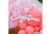 GingerRay: 18th Birthday Balloon Arch Sign