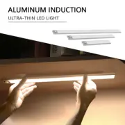 Motion Sensor LED Under Cabinet Light USB Rechargeable Wardrobe Closet Night Lig