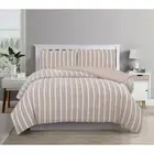 Ardor Boudior Single Bed Cove Textured Pillowcase Quilt Cover Set Rose Dust