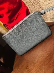 Coach corner zip wristlet