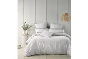 Bianca Wellington Quilt Cover Set Pillowcase Home Room Bedding White