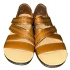 Clarks LaurieAnn Holly Tan Leather Women's 12N Sandals 12 Narrow