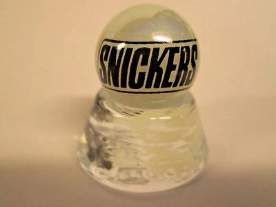 SNICKERS CANDY BAR LOGO ON PEARL WHITE MARBLE