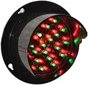 Traffic Light Decoration, DC12V, DC24V, 100mm(4 inch) Traffic Light, Red/Green Color Stop Light, LED Traffic Light, PC Housing Waterproof Industrial Led Traffic Light for Garage, Road, Dock,