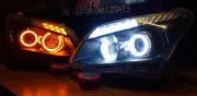FITS ISUZU DMAX 2012-2015 PROJECTOR HEADLIGHTS W/ SWITCHBACK WHITE/AMBER HALOS