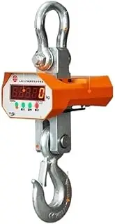 [JAJAJ] Industrial Digital Crane Scale 1T/3T/5T/10T Electronic Hanging Scale Hook Wireless OCS Industrial Crane Weighing Scale LED High-precision Sensor Remote Control for Farm,Livestock,Factory,Construction(
