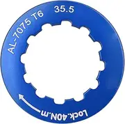 Baxnore Cassette Lock Ring Cycle, Aluminum Alloy Lightweight Sprocket Locking Ring, Cycle Fixed Flywheel Accessory for Fixed Gear