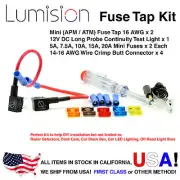 Add-A-Circuit Dual Mini APM ATM Fuse Tap Kit Dash Cam Radar Installation Pack