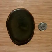 Agate Crystal Geode Slice Cut Polished Rock Slab Banded Brown Patterns 3.5 Inch