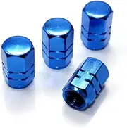 Kisangel 4 Pack Aluminum Bike Tire Valve Caps Rustproof Car Tire Cap Nozzles for Bicycle Motorcycle Universal Fit